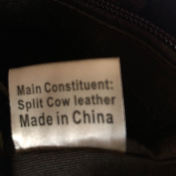 Navy Genuine Leather Purse / Tote - Picture 10 of 10